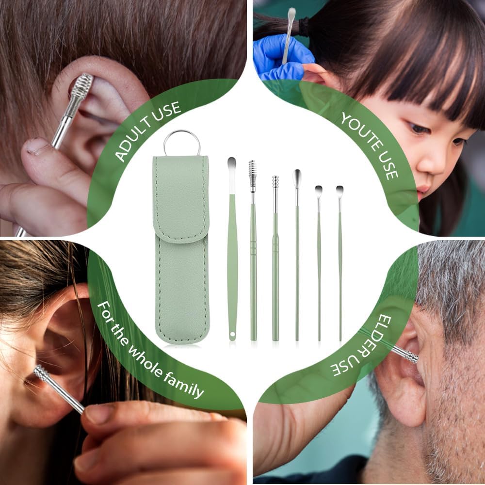 Professional Ear Cleaning Kit with PU Leather Case