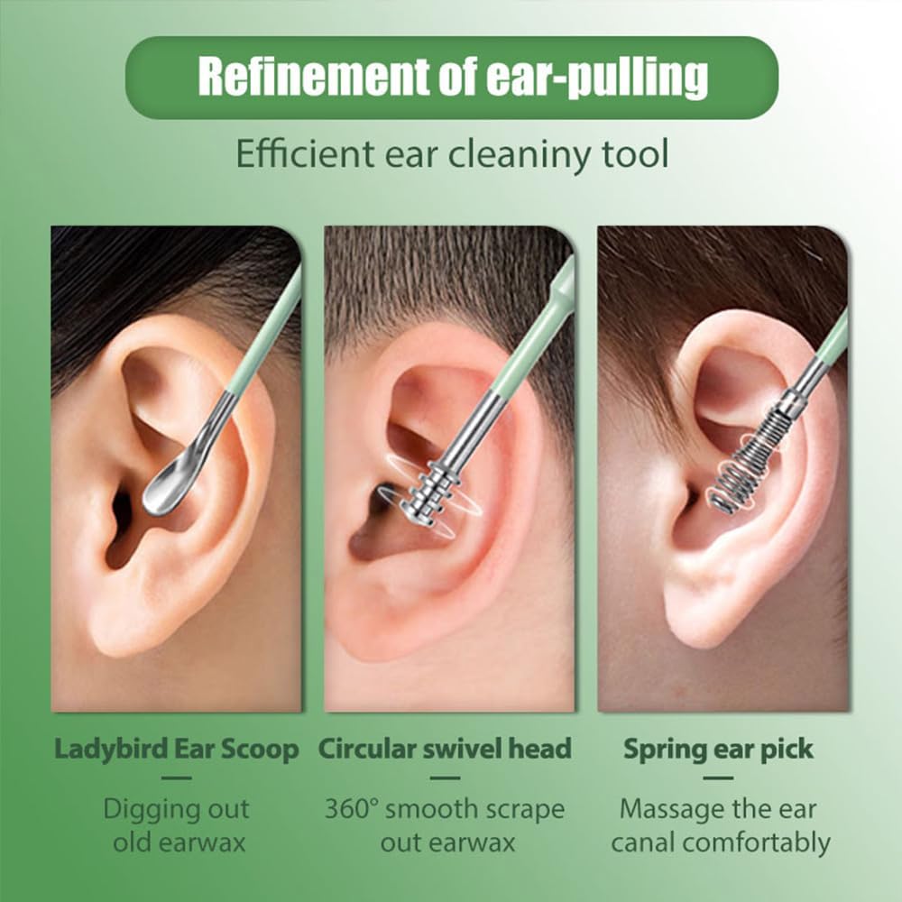 Professional Ear Cleaning Kit with PU Leather Case