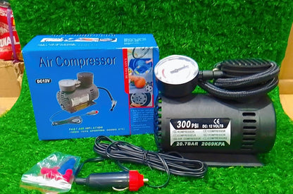 300 PSI 12V Portable Car Tyre Inflator Air Compressor